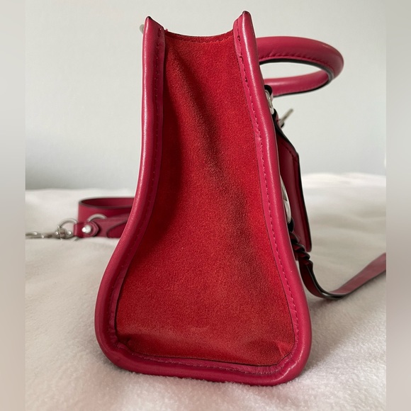 Rebecca Minkoff Suede Top Handle Bag in Red - Picture 7 of 13